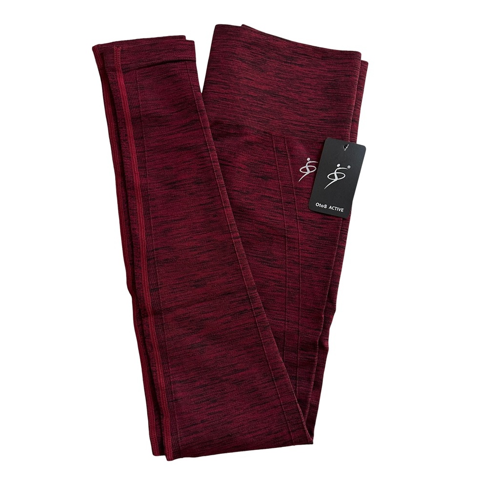 OtoS Active Heather Burgundy Red Leggings Size L/XL